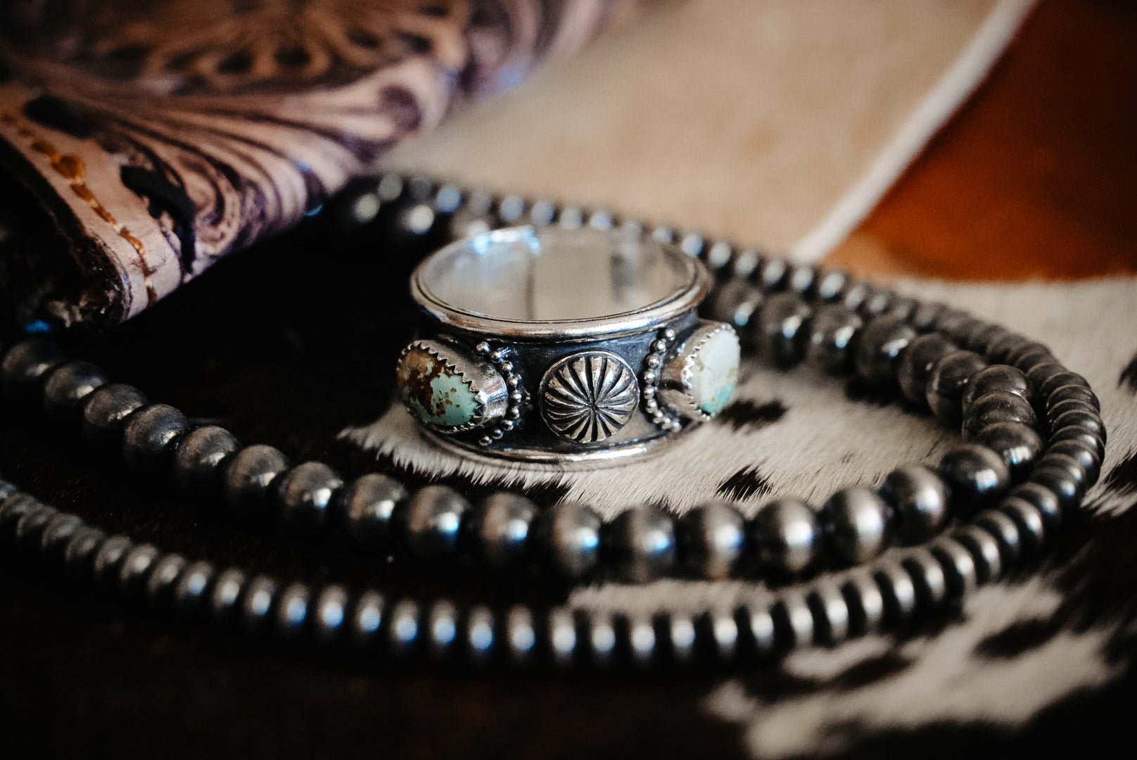 Handmade Sterling Silver Royston Turquoise Ring | Western Style Ring | Size 10.5