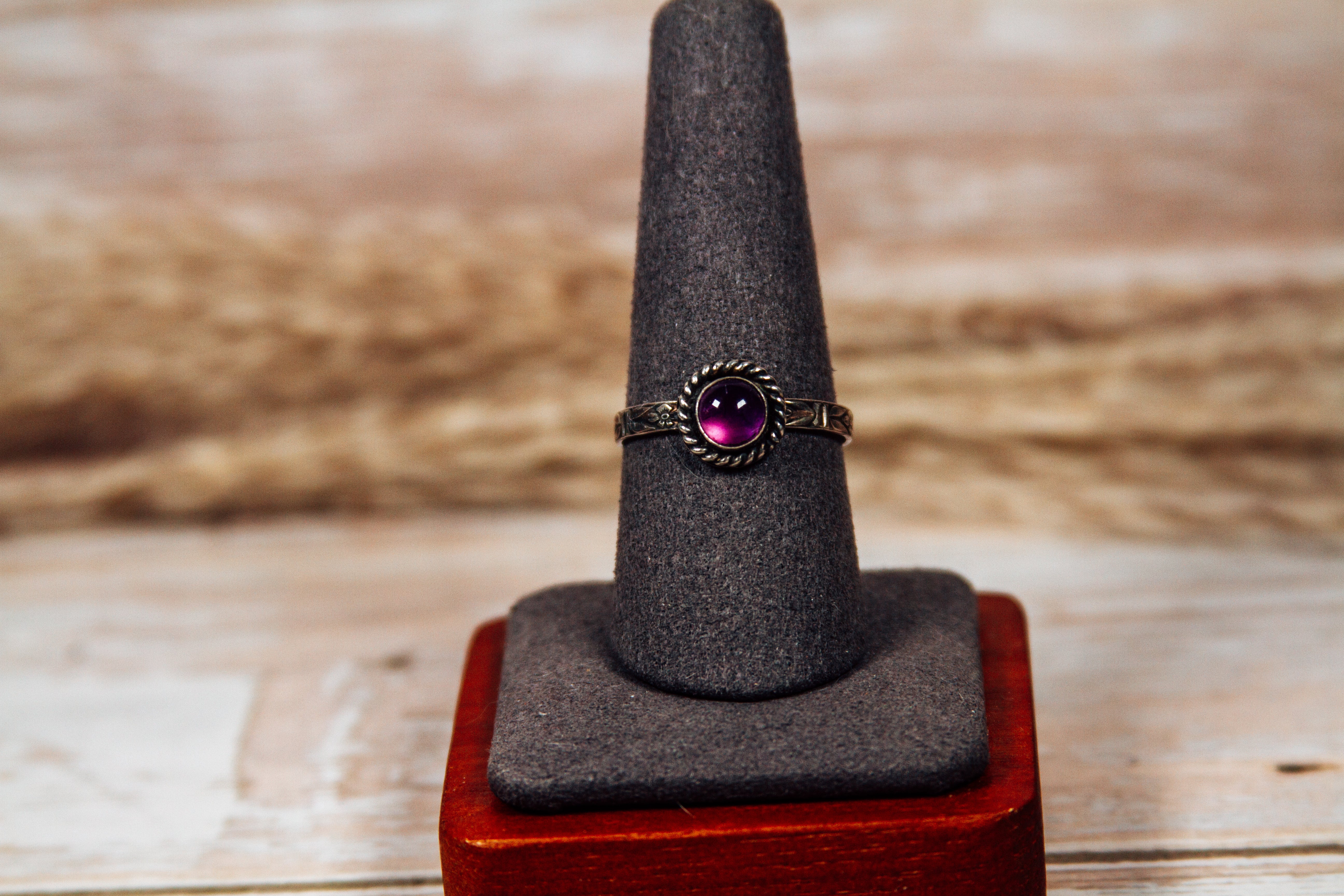 Handmade Dainty Rings, Sterling Silver Bands, Genuine Gemstones