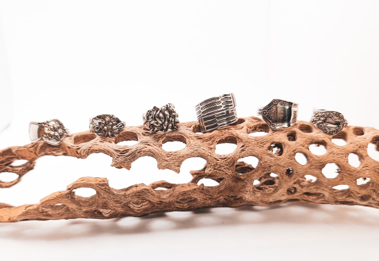 Antique Silver Spoon Rings