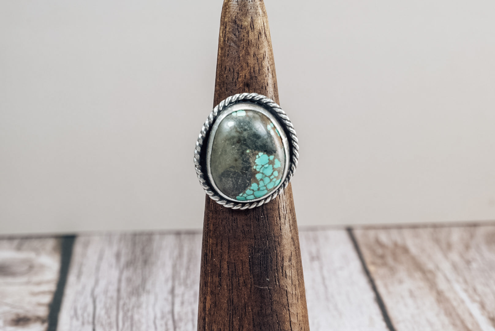 Handmade Sterling Silver Royston Turquoise Ring | Size 8 | Jennifer’s Silver Legends Collection