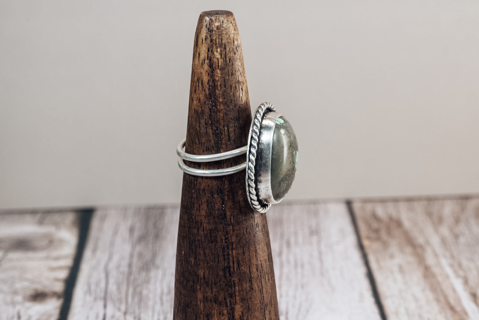 Handmade Sterling Silver Royston Turquoise Ring | Size 8 | Jennifer’s Silver Legends Collection