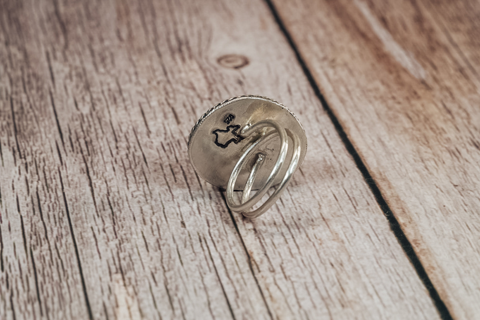 Handmade Sterling Silver Royston Turquoise Ring | Size 8 | Jennifer’s Silver Legends Collection