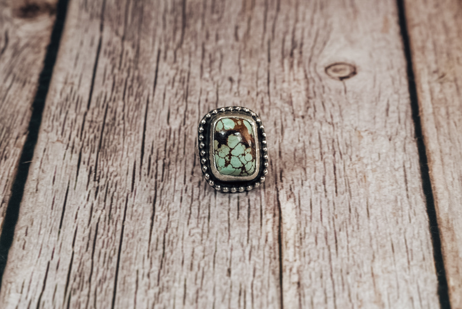 Handmade Sterling Silver #8 Turquoise Ring | Size 2.5 | Jennifer’s Silver Legends Collection
