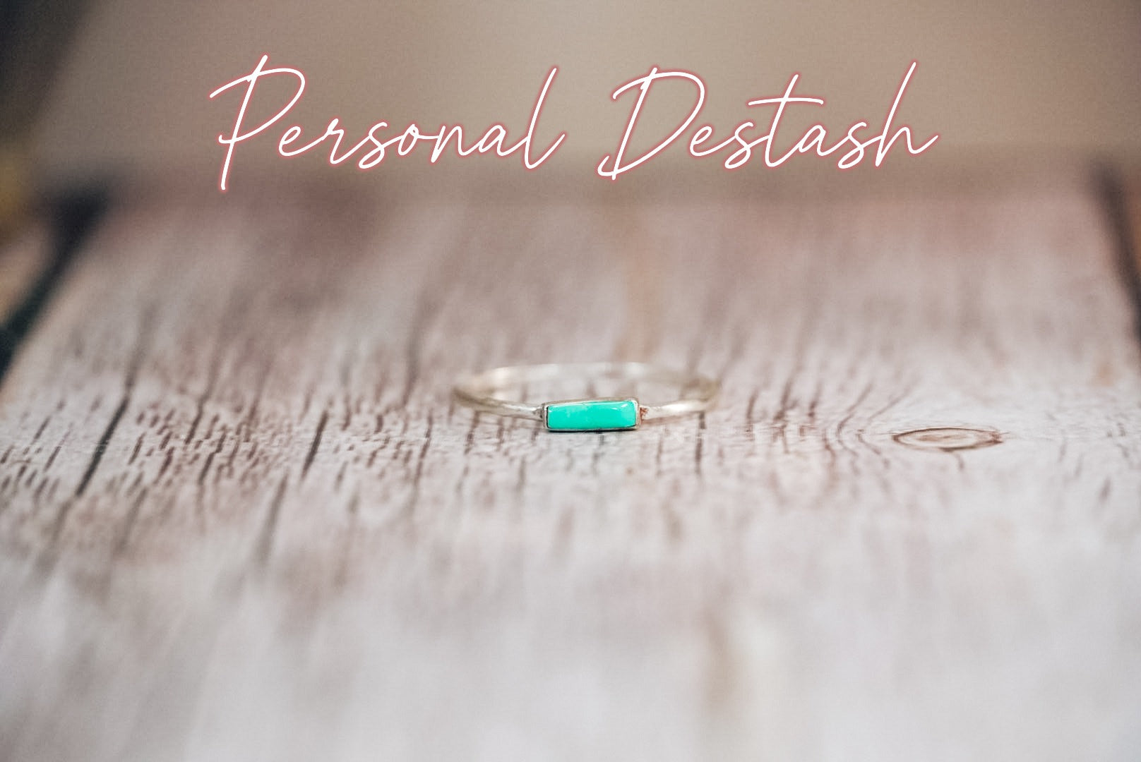 Personal Destash Collection |Sterling Silver Turquoise Dainty Band Ring |  Stacking Ring | Size 10