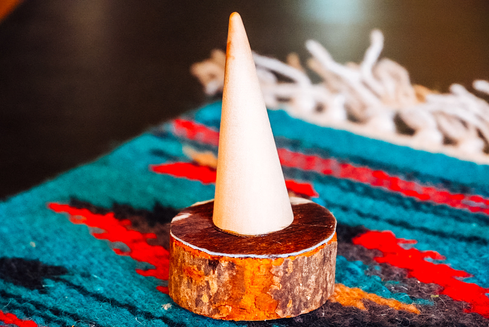 Handmade Cowhide Ring Cone Holder Set | Short & Tall Western Ring Display | The Legend Display Collection