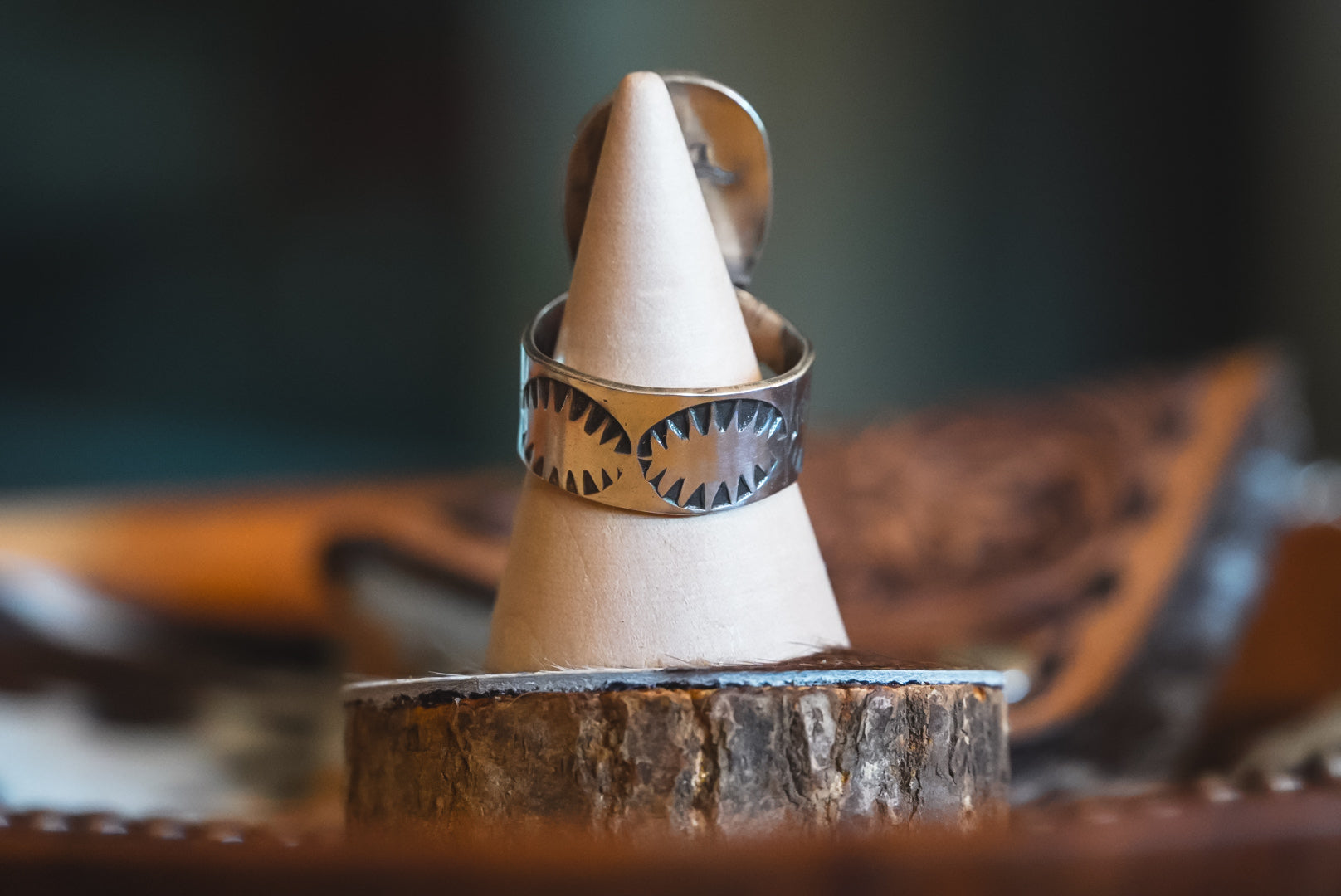 Handmade Sterling Silver Baja Turquoise Statement Ring | Double Stone Western Ring | Size 10.5