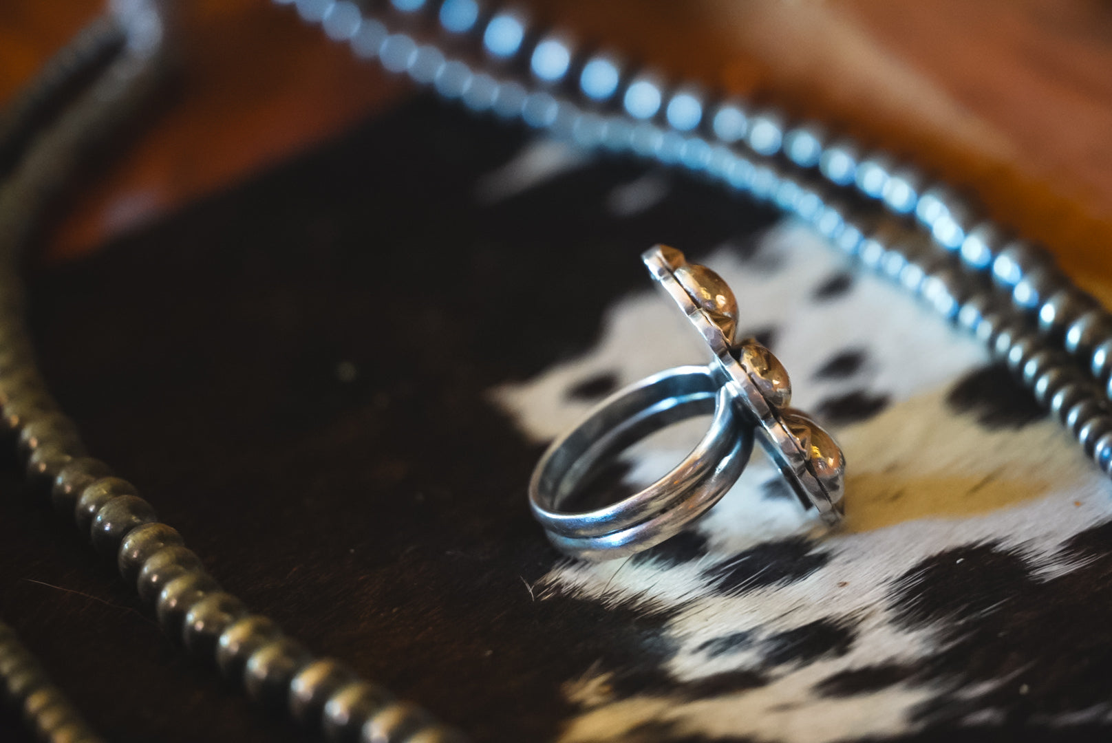 Heirloom Weight Handmade Sterling Silver Royston Turquoise Ring | Heavy Western Statement Ring | Size 7.25