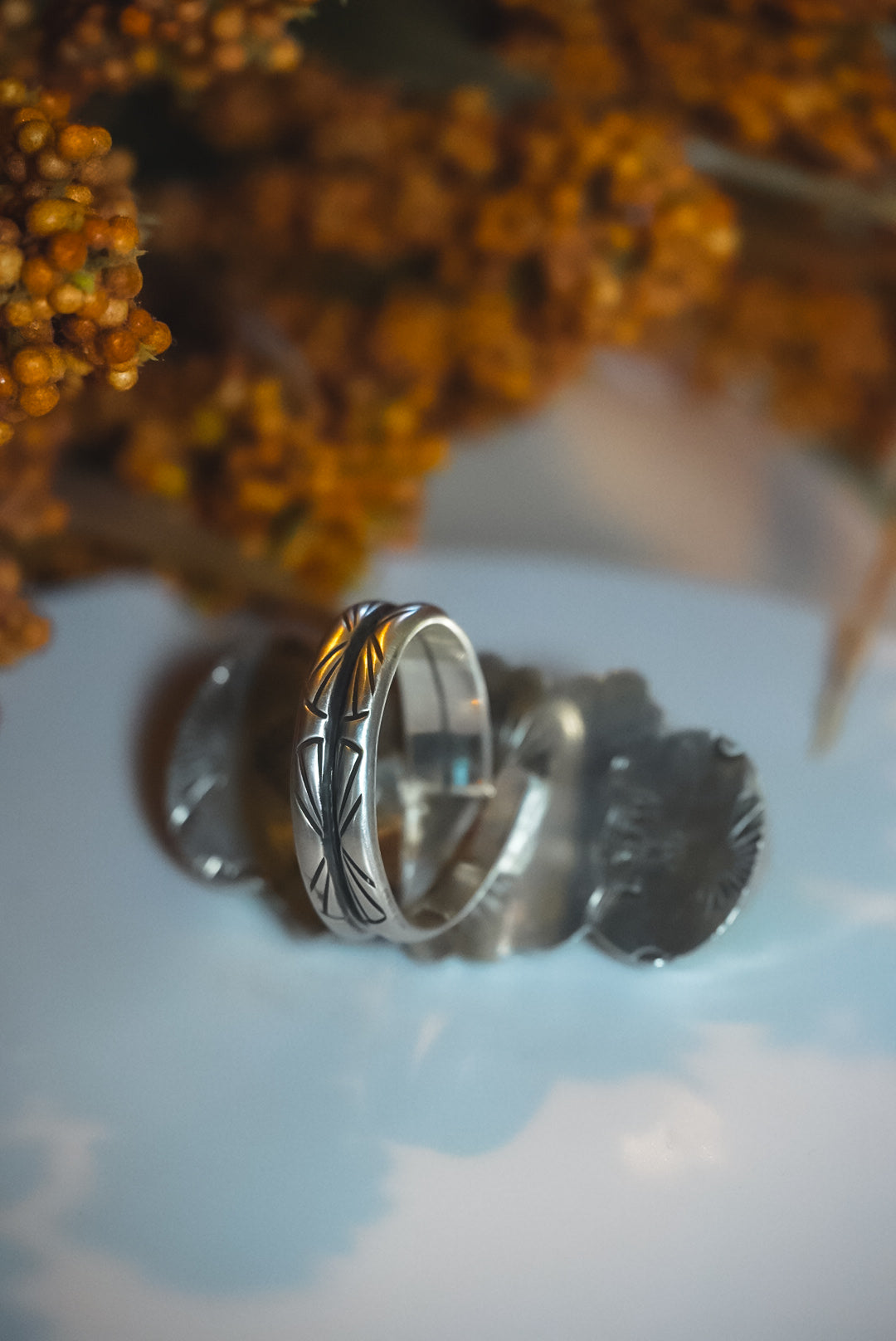 Heirloom Weight Handmade Sterling Silver Sonoran Mountain Turquoise Ring | Triple-Stone Western Statement Ring | Size Adjustable