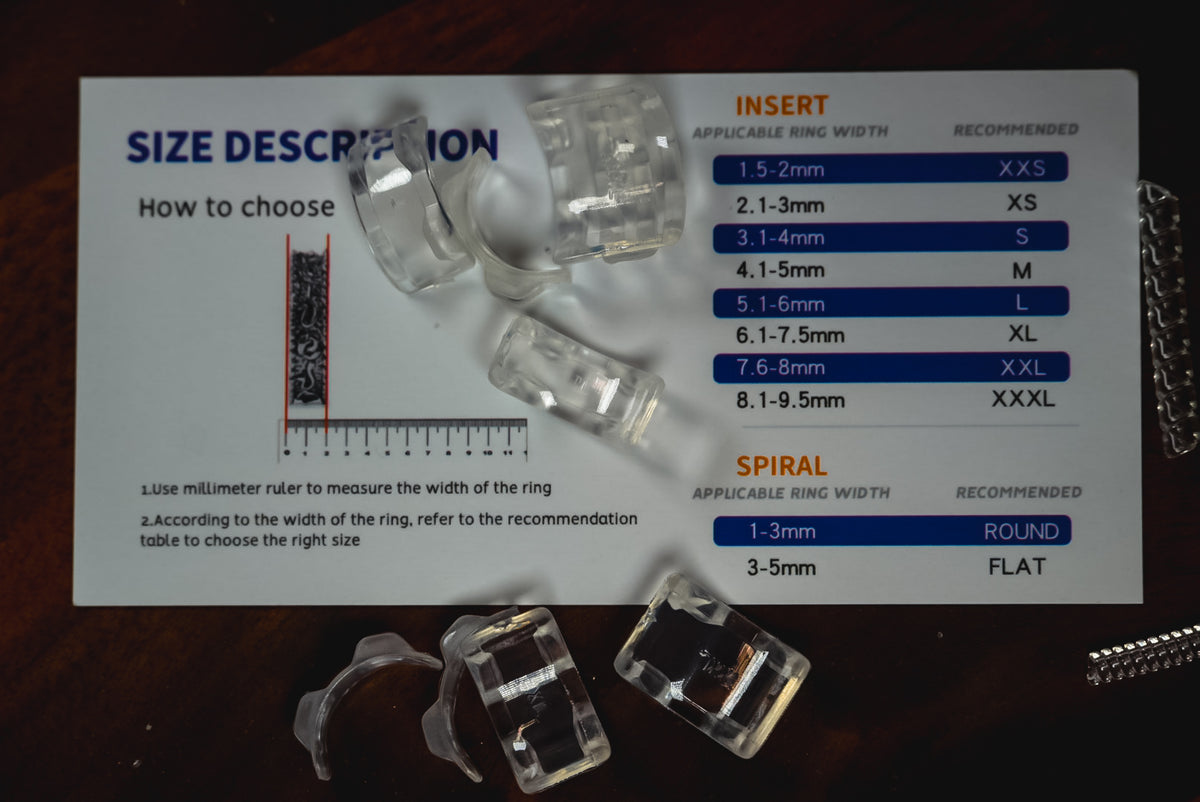 Ring Size Adjusters | Multiple Sizes in 1 Pack | Clear Ring Resizing Inserts & Spiral Guards