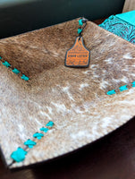 Turquoise Tooled Decorative Bowl