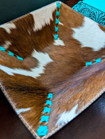 Turquoise Tooled Decorative Bowl