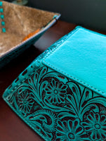 Turquoise Tooled Decorative Bowl