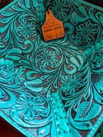Turquoise Tooled Decorative Bowl