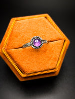 Handmade Dainty Rings, Sterling Silver Bands, Genuine Gemstones