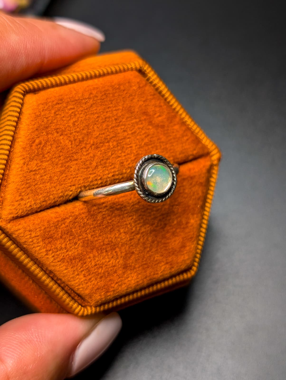 Handmade Dainty Rings, Sterling Silver Bands, Genuine Gemstones