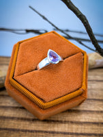 Dainty Sterling Silver Purple Amethyst Ring size 7