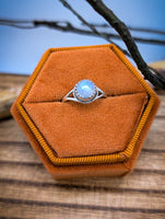 Dainty Sterling Silver Moonstone Ring size 6.25