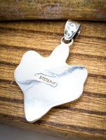 Artisan Made Kingman Turquoise and Coral Cactus Ring & Pendant Set