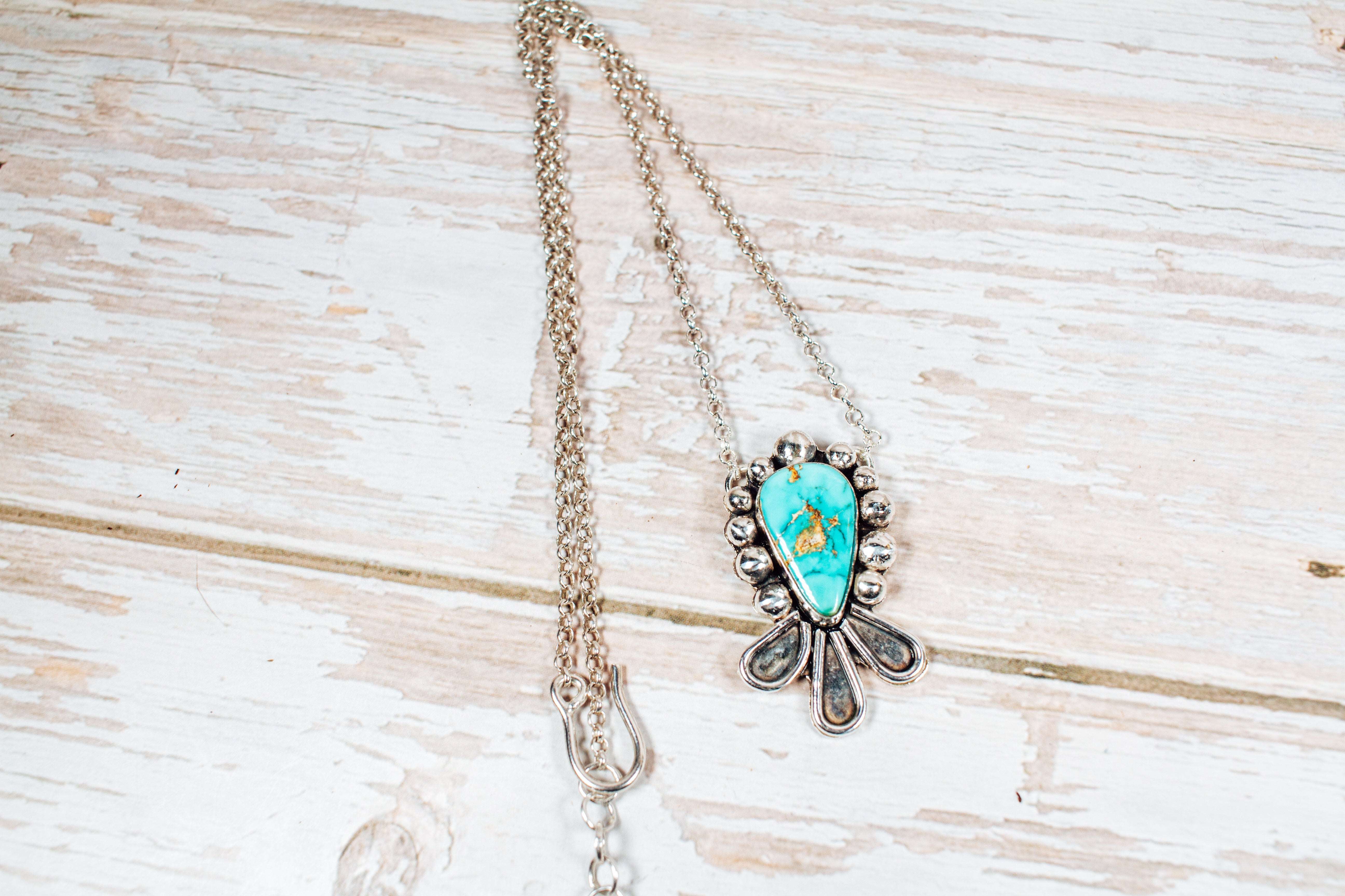Handmade Royston Turquoise Sterling Silver Necklace