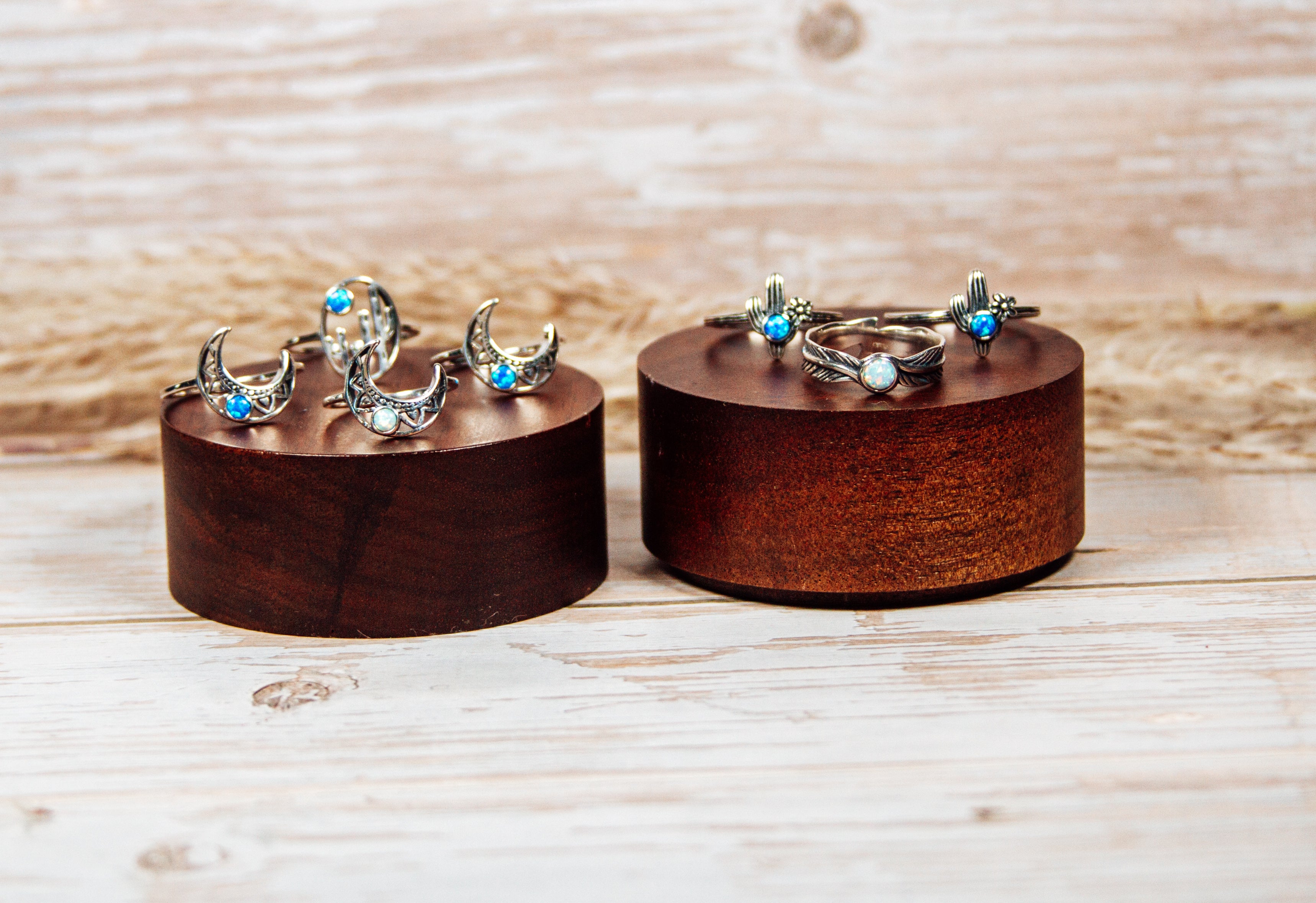 Sterling Silver Ring Lot #3 – Mixed Lab Opals