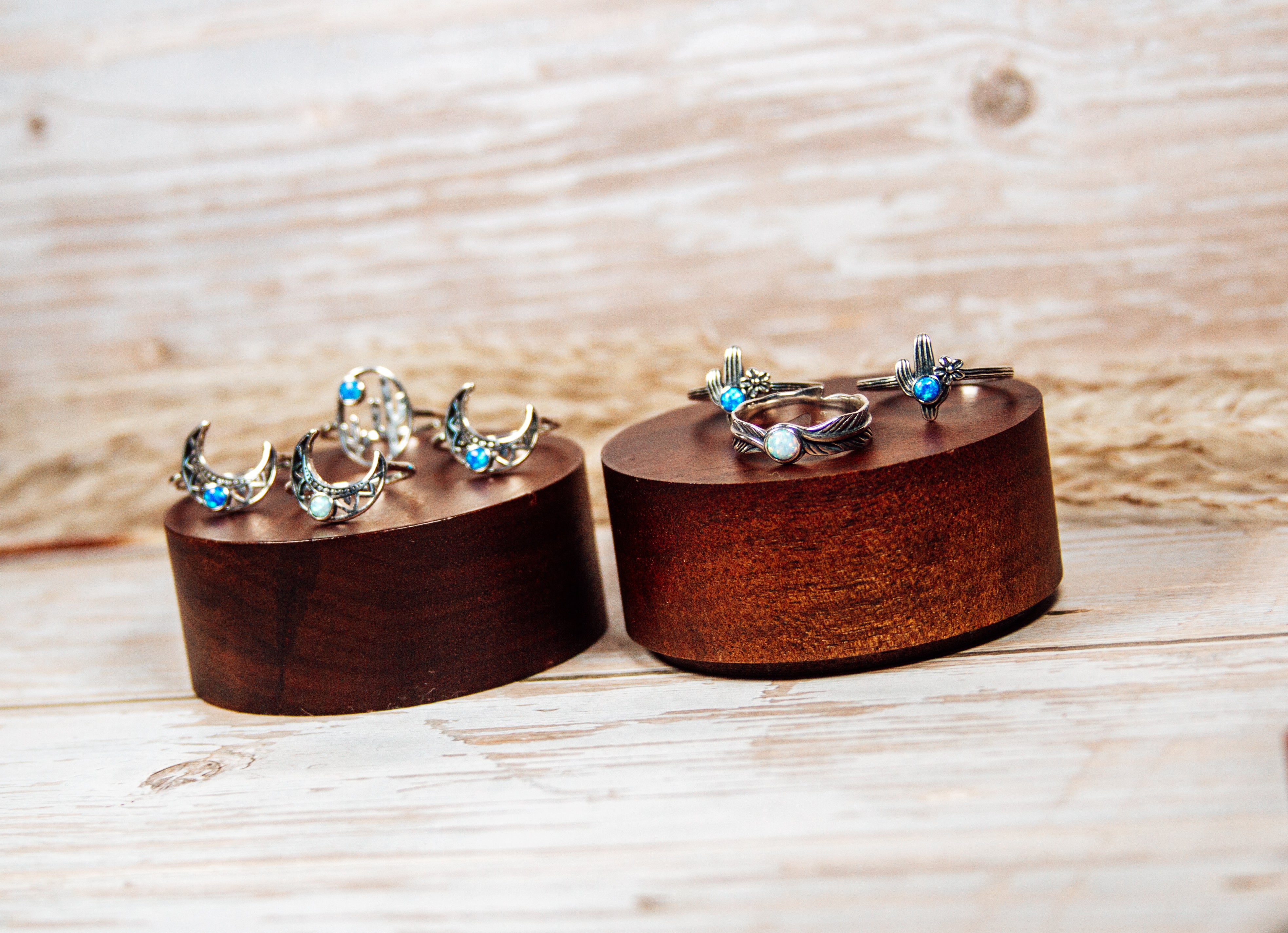 Sterling Silver Ring Lot #3 – Mixed Lab Opals