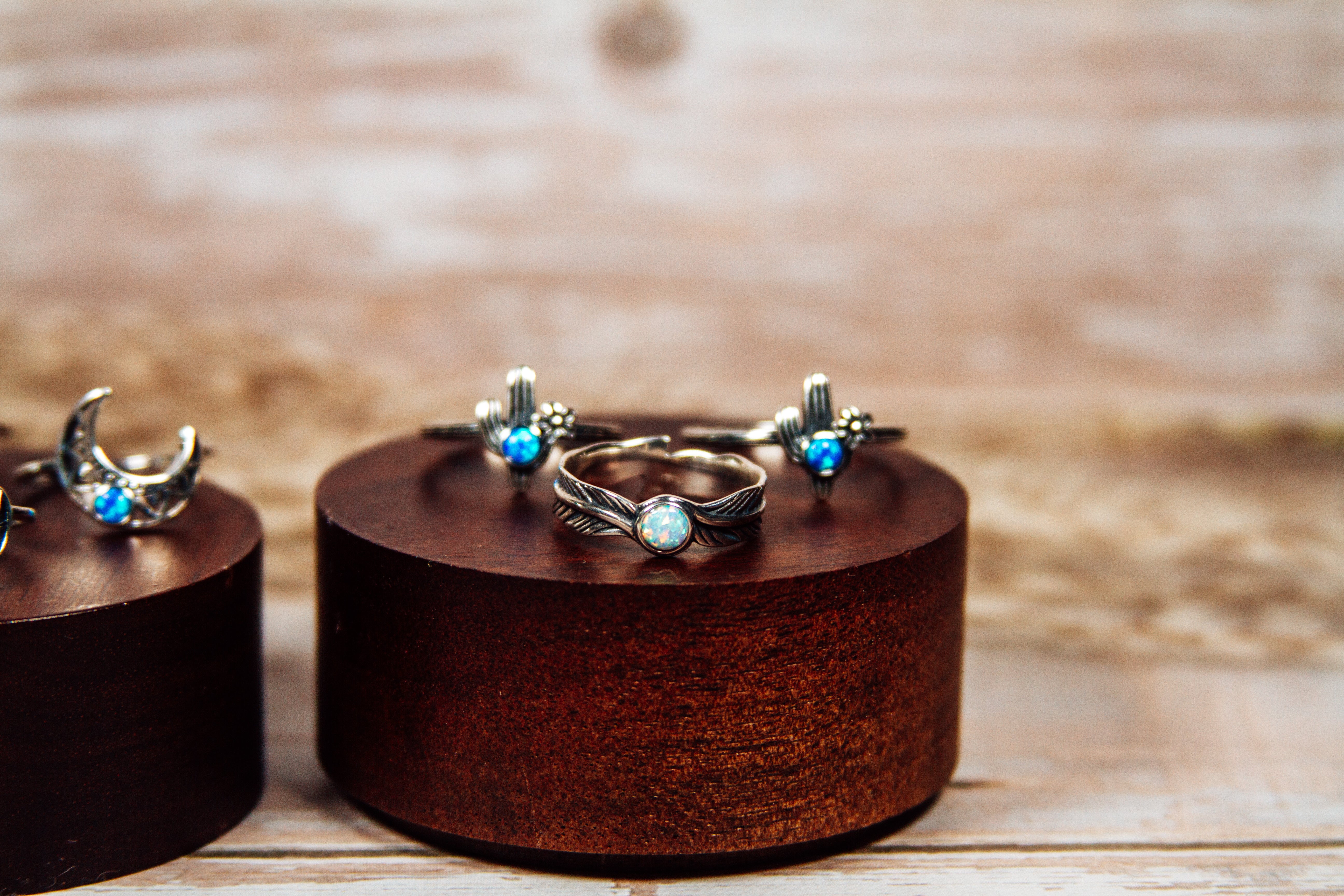 Sterling Silver Ring Lot #3 – Mixed Lab Opals