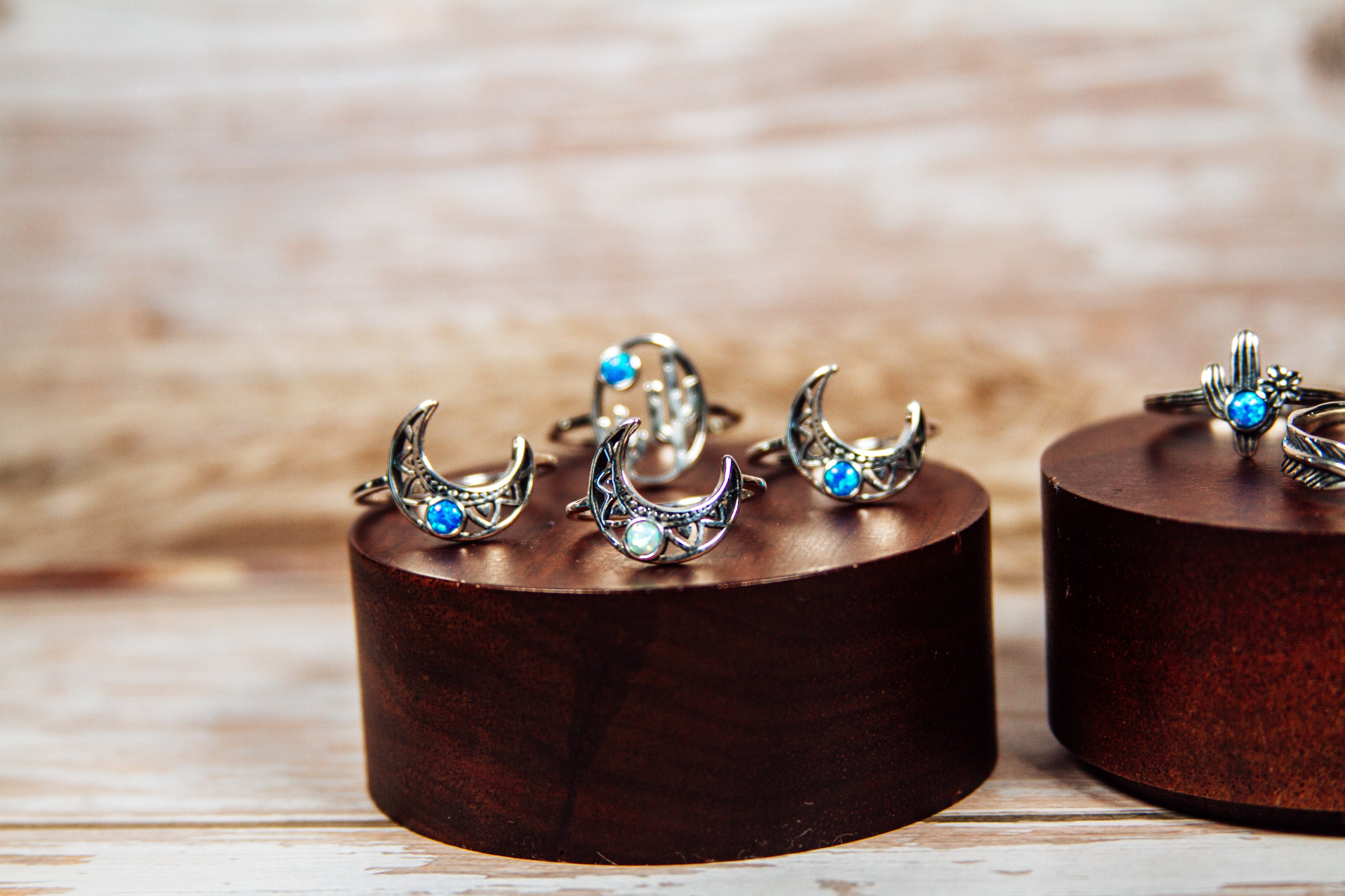 Sterling Silver Ring Lot #3 – Mixed Lab Opals