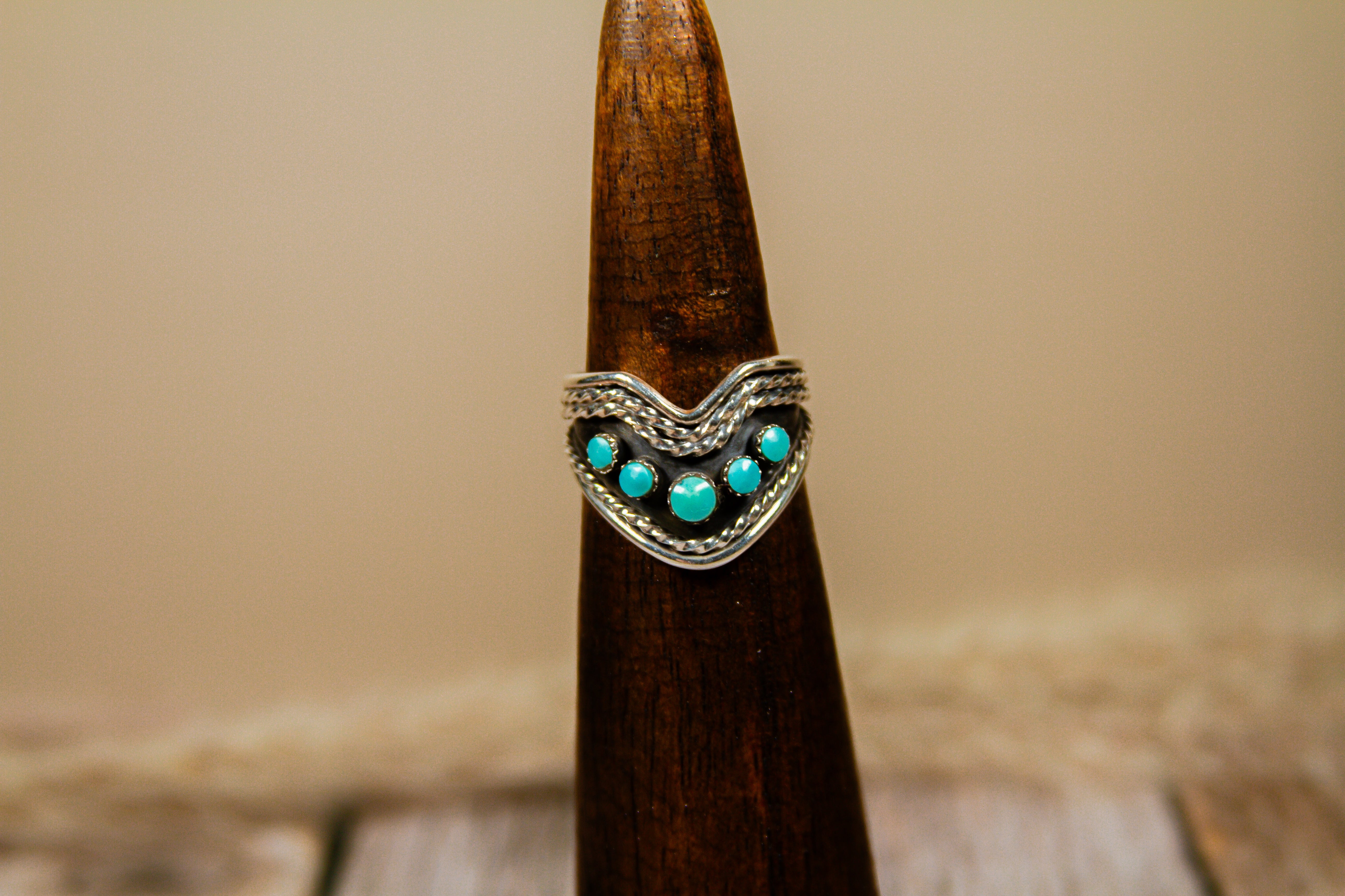 Personal "Destash" Collection: Native Made by E. Bahe Sterling Silver Ring Size 9