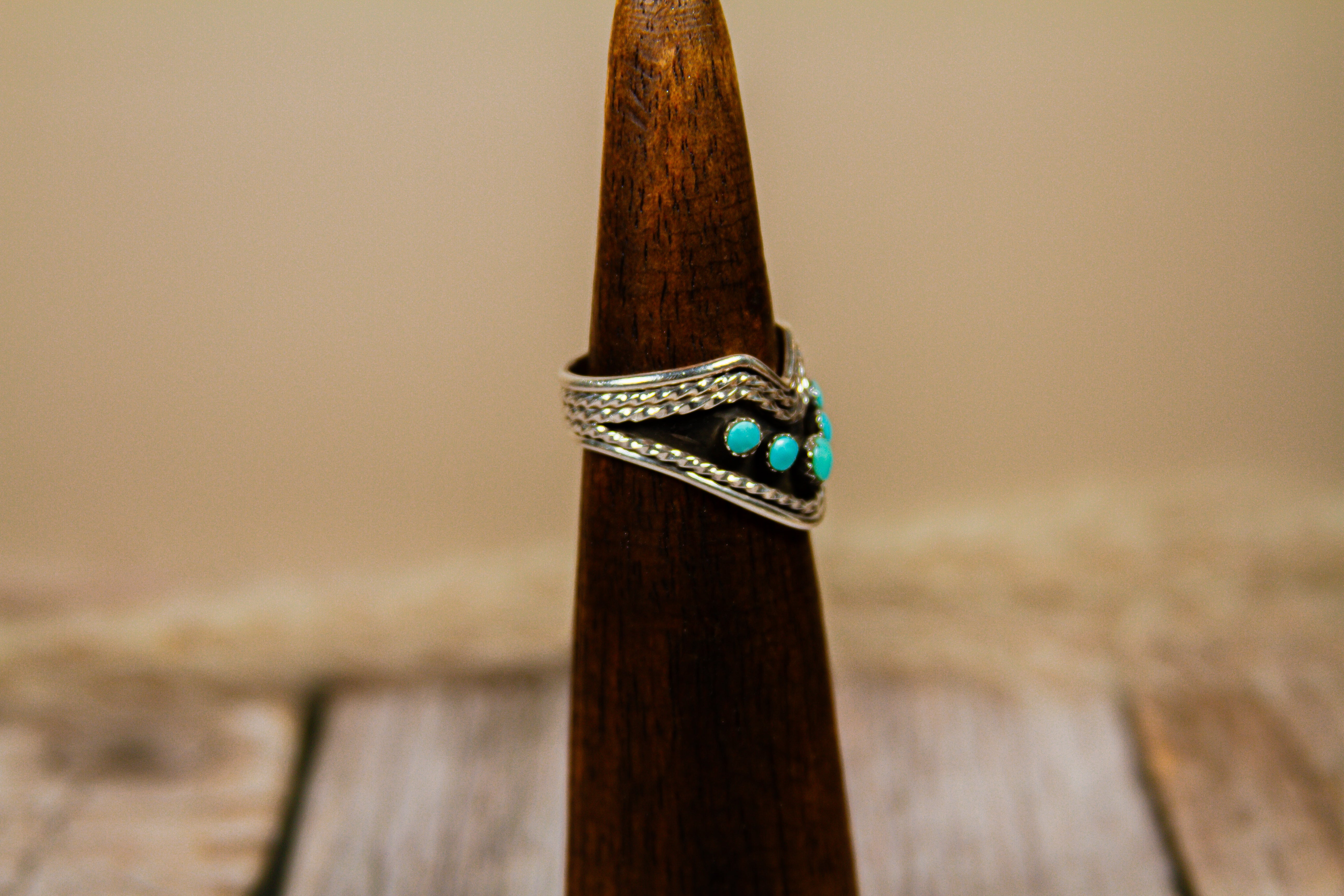 Personal "Destash" Collection: Native Made by E. Bahe Sterling Silver Ring Size 9