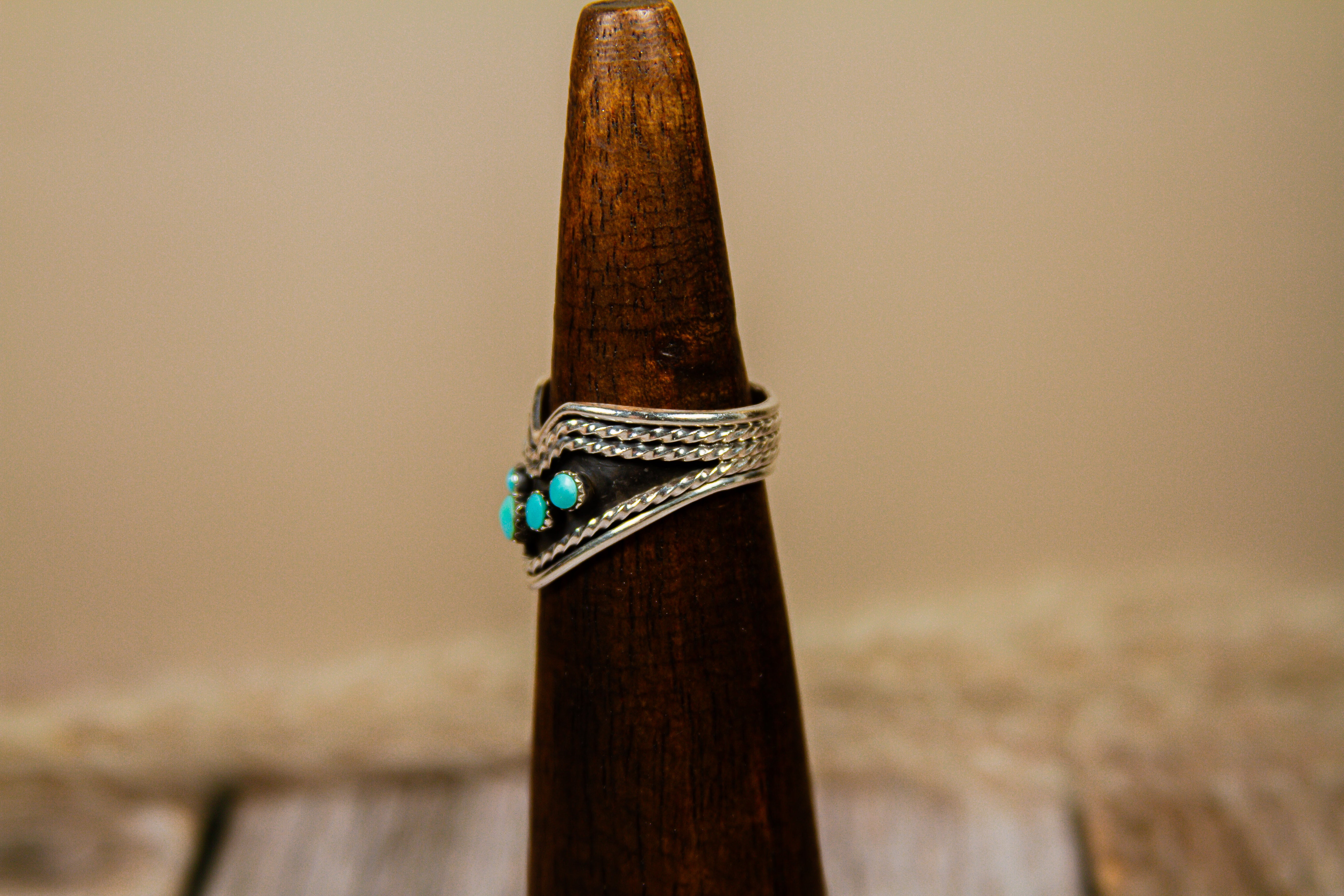 Personal "Destash" Collection: Native Made by E. Bahe Sterling Silver Ring Size 9