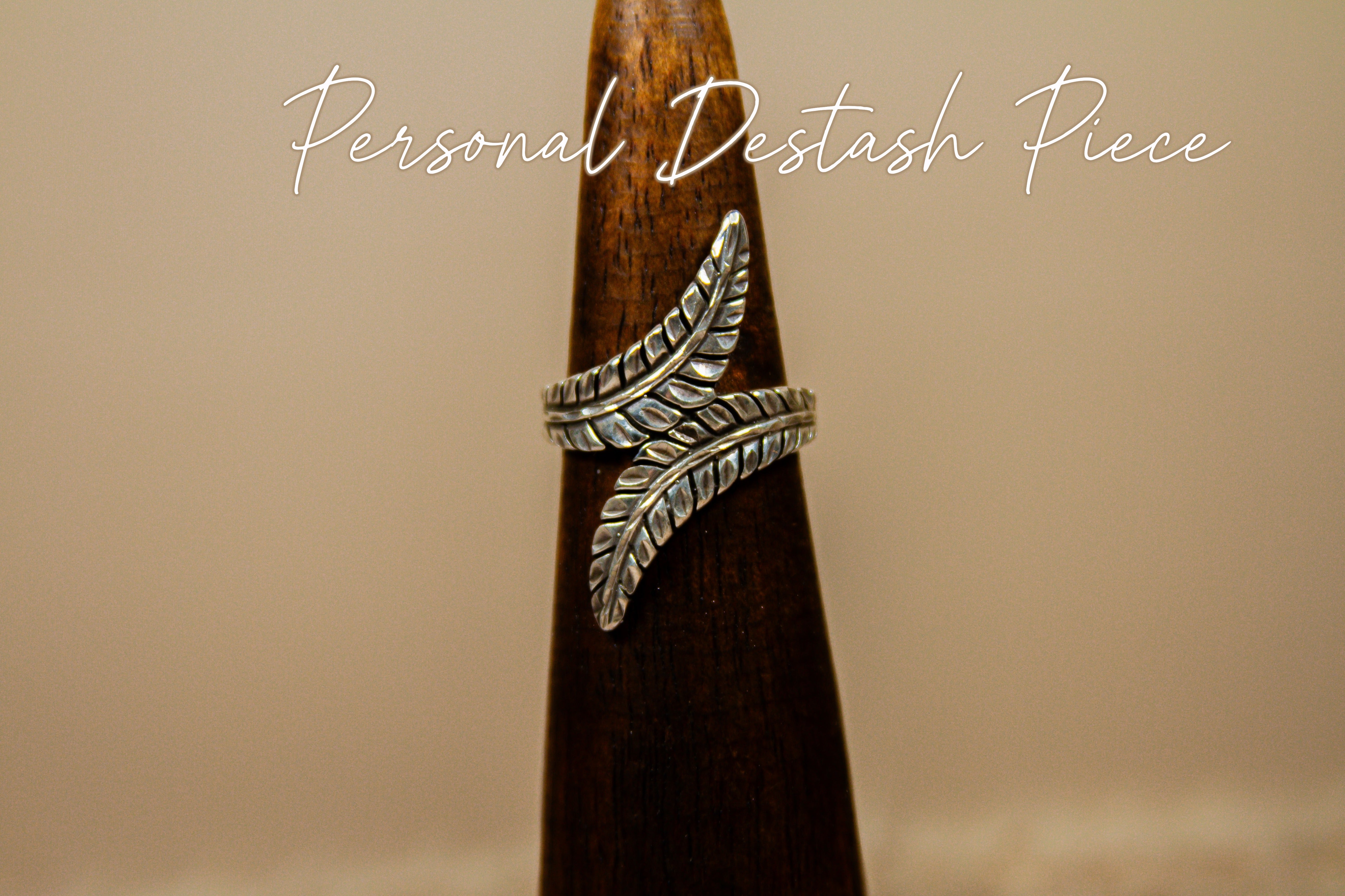 Personal "Destash" Collection: Makers Mark Unknown Sterling Silver Ring Size 8