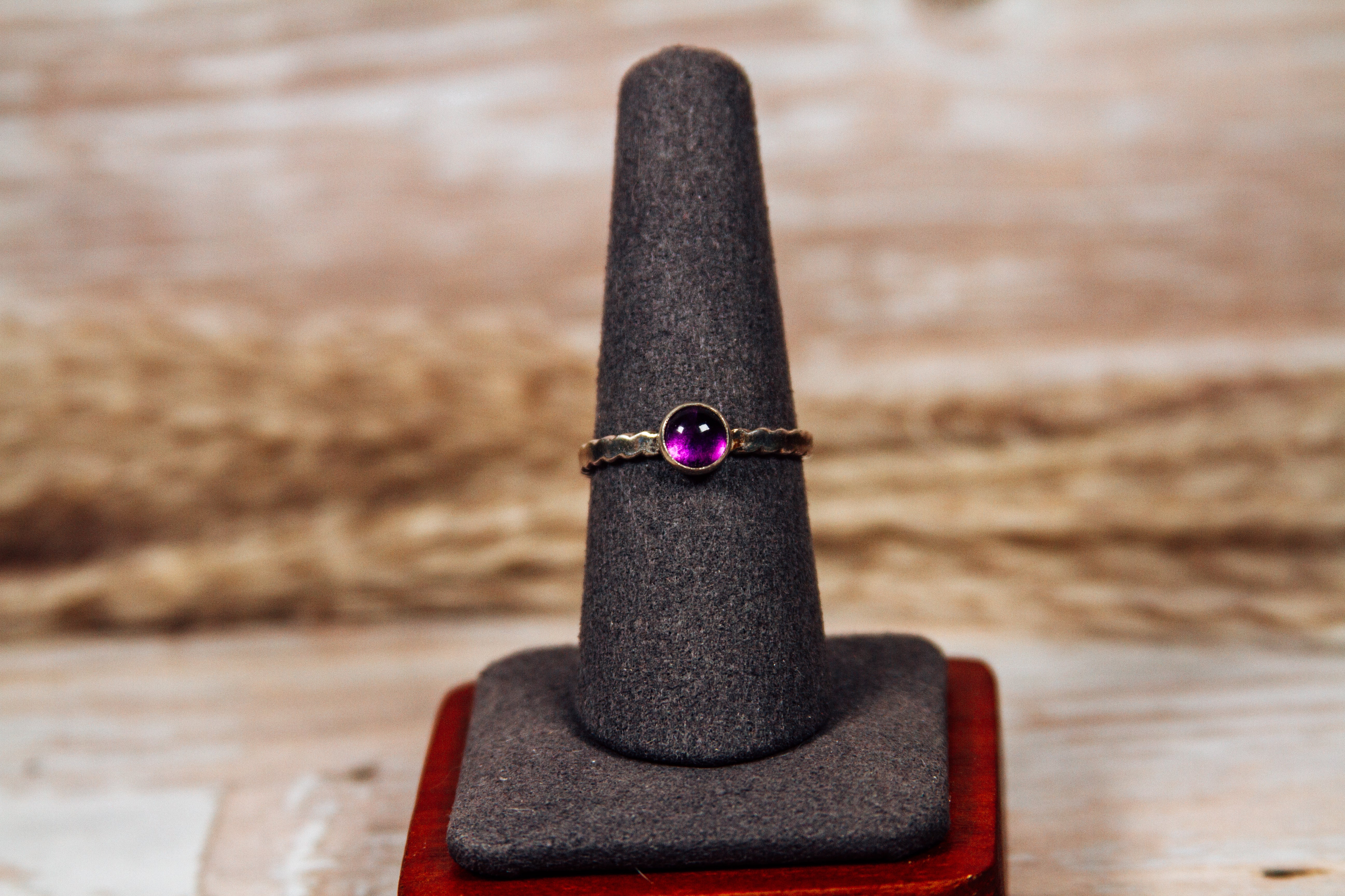 Handmade Dainty Rings, Sterling Silver Bands, Genuine Gemstones