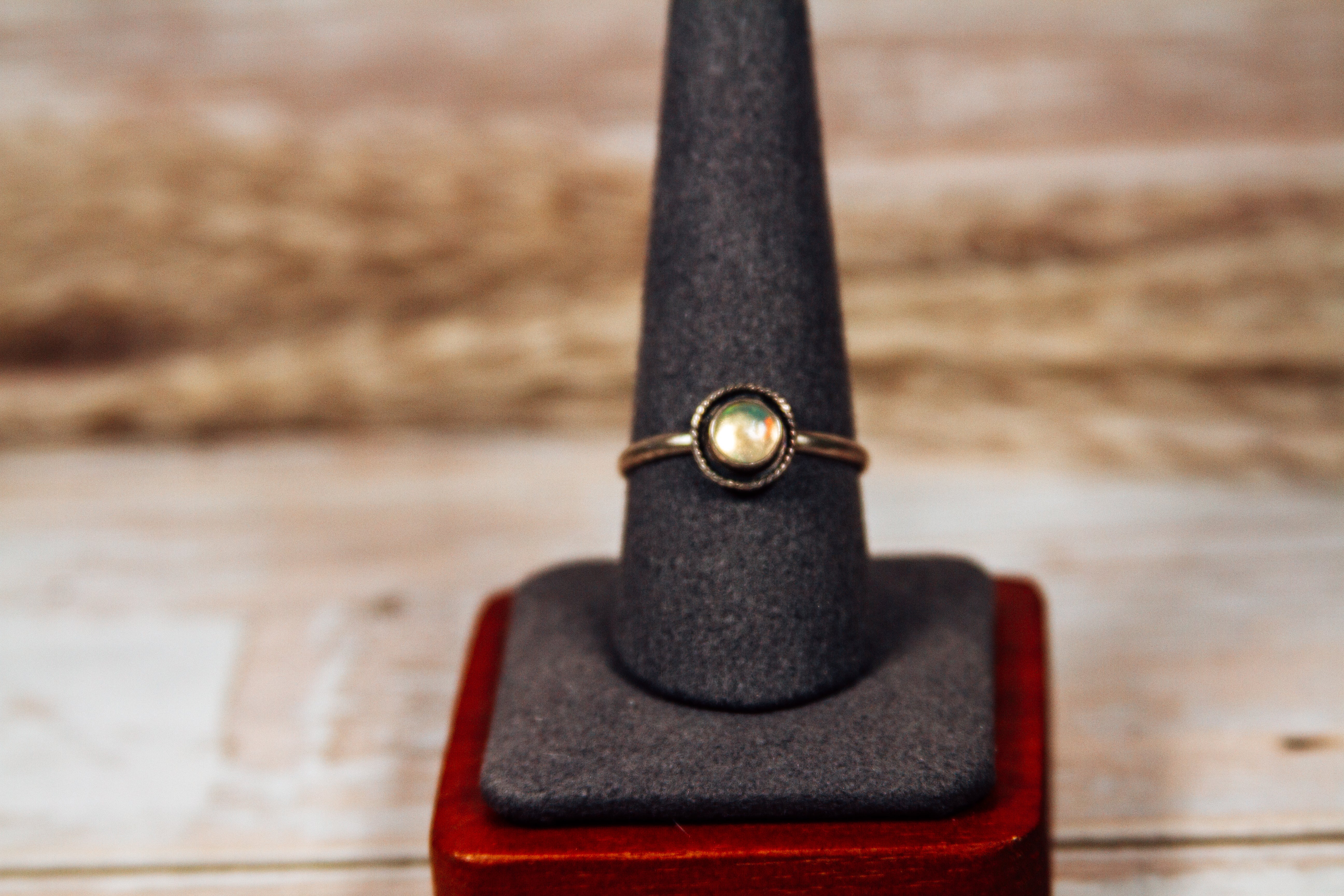 Handmade Dainty Rings, Sterling Silver Bands, Genuine Gemstones