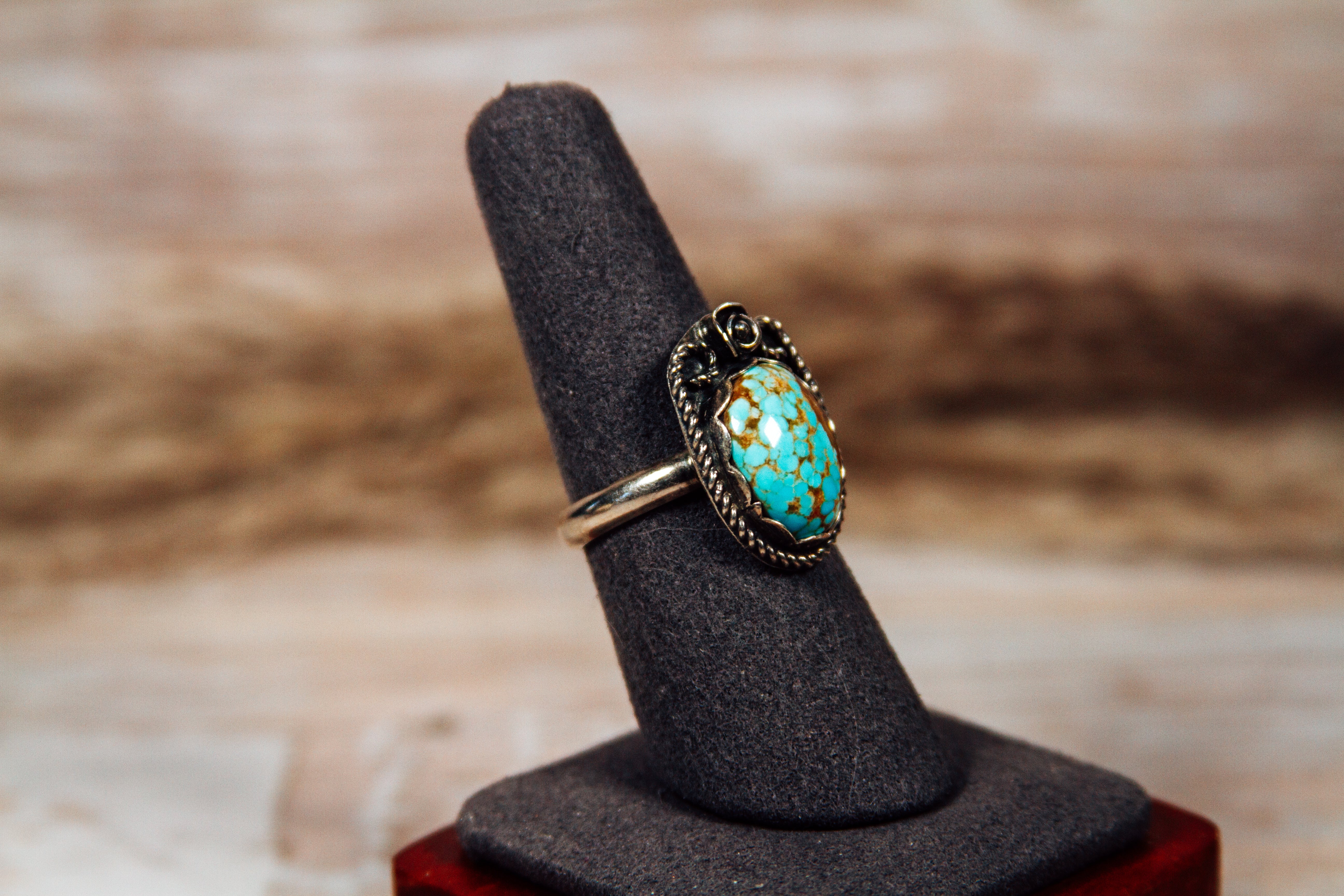 Royston Turquoise Sterling Silver Ring sz 8