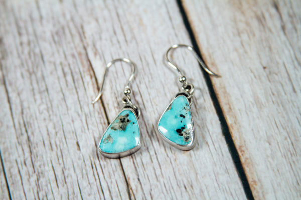 Handmade Dangle Earrings Campitos Turquoise
