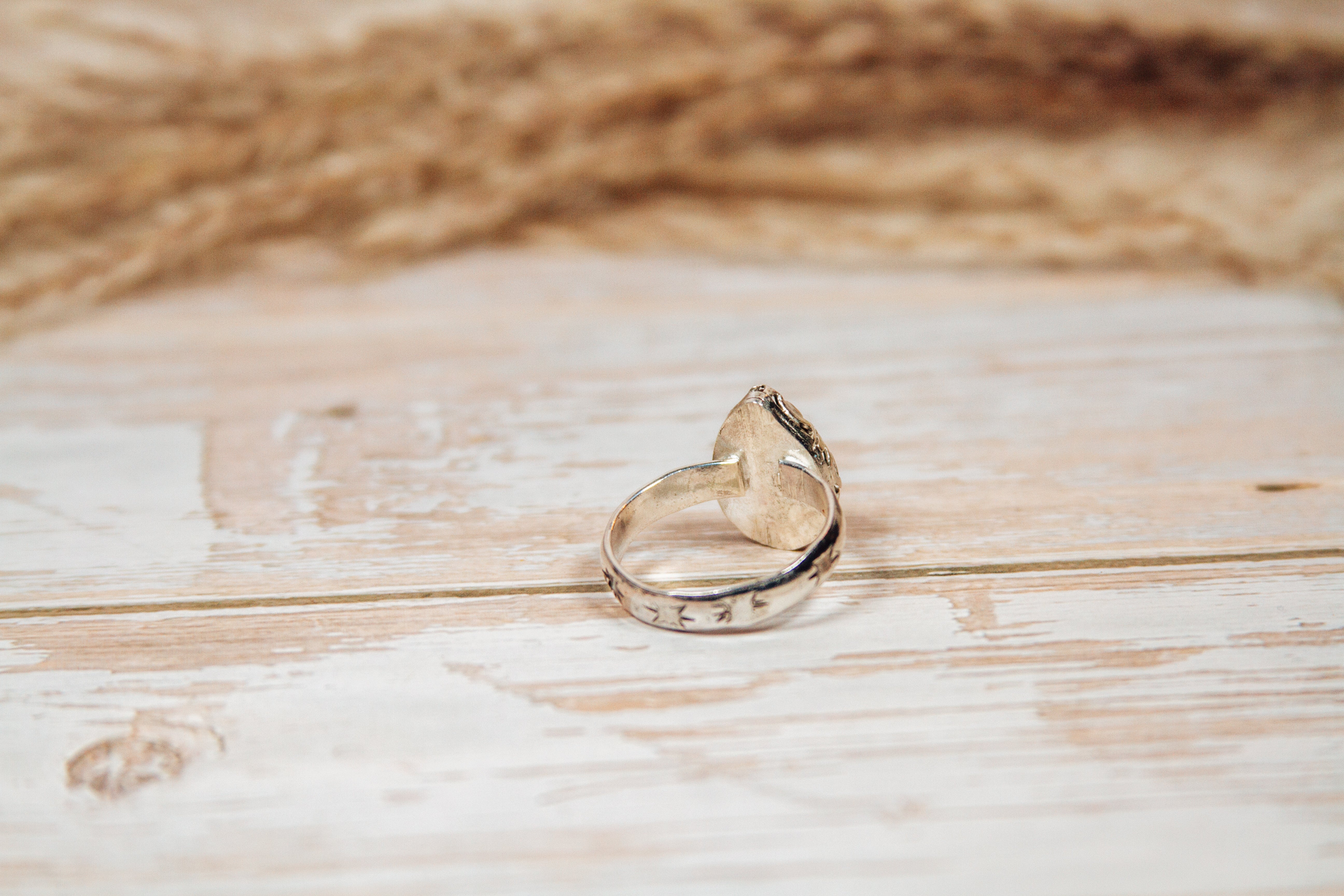 Lab Created Aurora Faceted Opal Sterling Silver Ring Size 9.5