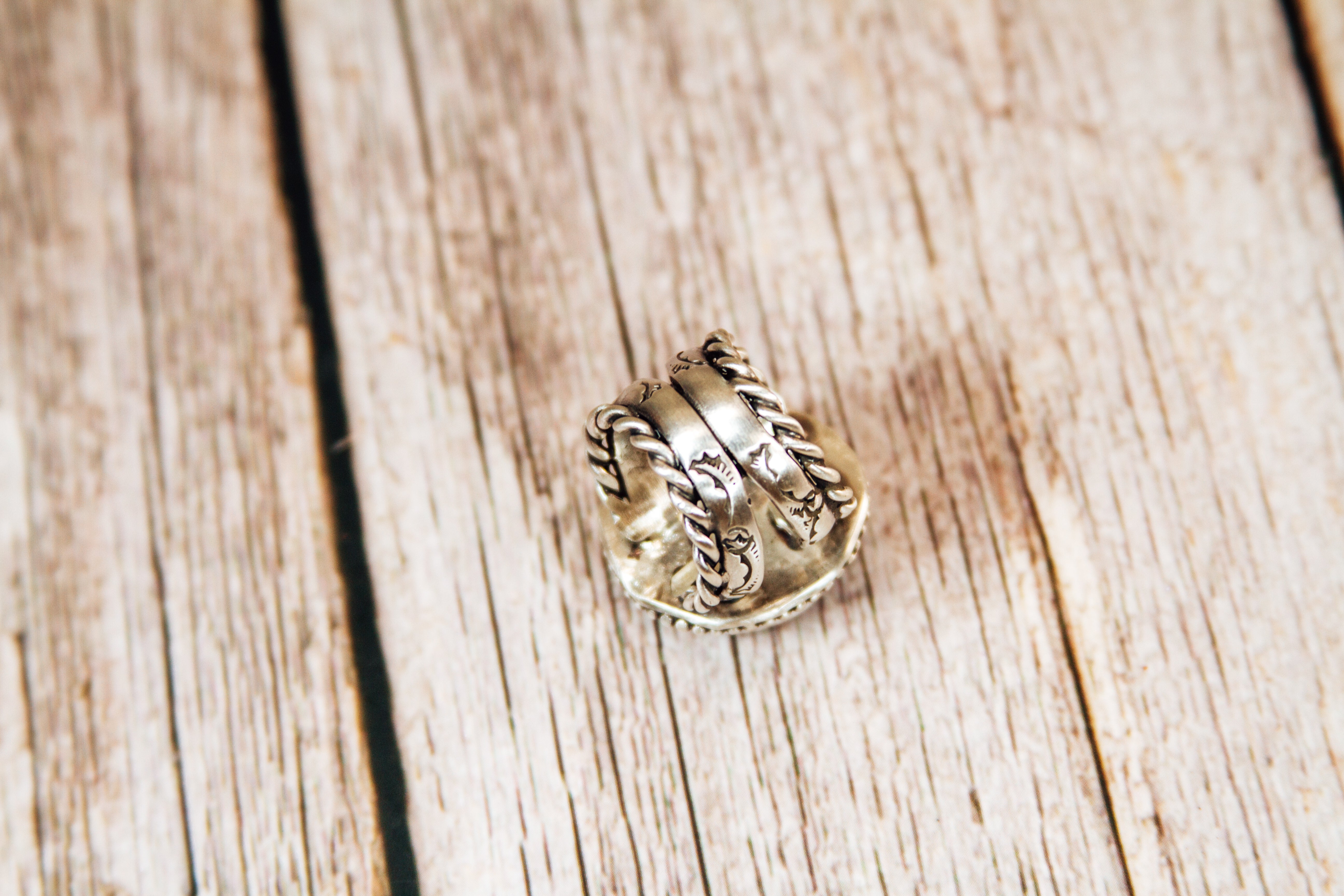 Handmade Sterling Silver Ring | Baja Turquoise Statement Ring | Size 5