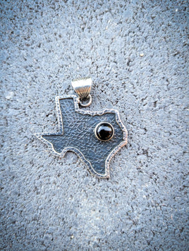 Black Onyx Texas Pendant | 925 Sterling Silver