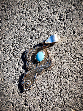 Turquoise Deer Pendant | 925 Sterling Silver