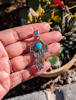 Turquoise Deer Pendant | 925 Sterling Silver