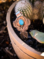 Turquoise Deer Pendant | 925 Sterling Silver