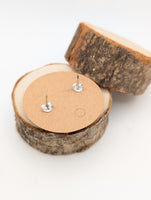 Handmade Sterling Silver Turquoise Horseshoe Stud Earrings