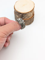 Silver Spoon Ring, Spoon Origins Unknown, size 8.75