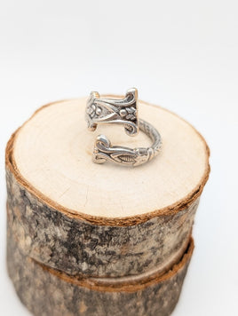 Silver Spoon Ring, British Columbia Spoon, Adjustable 4-8