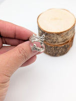 Silver Spoon Ring, British Columbia Spoon, Adjustable 4-8