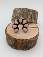 Pink Conch Naja Sterling Silver Ring Size 8