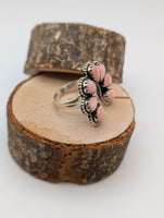 Pink Conch Naja Sterling Silver Ring Size 8
