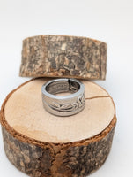 Silver Spoon Ring, National Stainless size 6.25