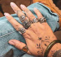 Antique Silver Spoon Rings