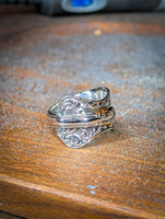 The Overlay Stainless Steel Spoon Ring size 10.75
